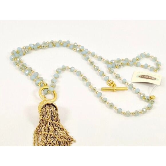 Spartina 449 Beaded Tassel Toggle Necklace – NWT - Picture 2 of 4